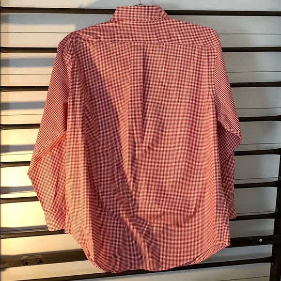 Ralph Lauren red and white gingham button down - Picture 3 of 5